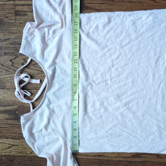 J. Crew Light Pink Tie-Back 3/4 Sleeve Top - Picture 7 of 8